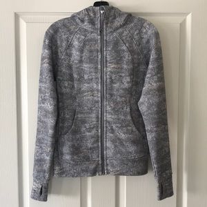 Lululemon Scuba Full-Zip Hoodie - Grey (Mulitcolor) - Size 4